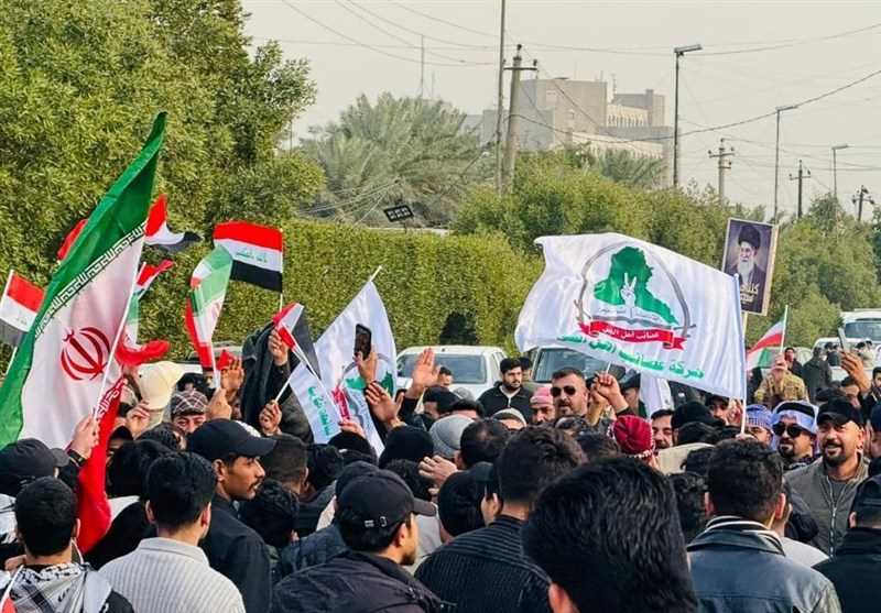 تظاهرات در حمایت از جمهوری اسلامی ایران در بغداد